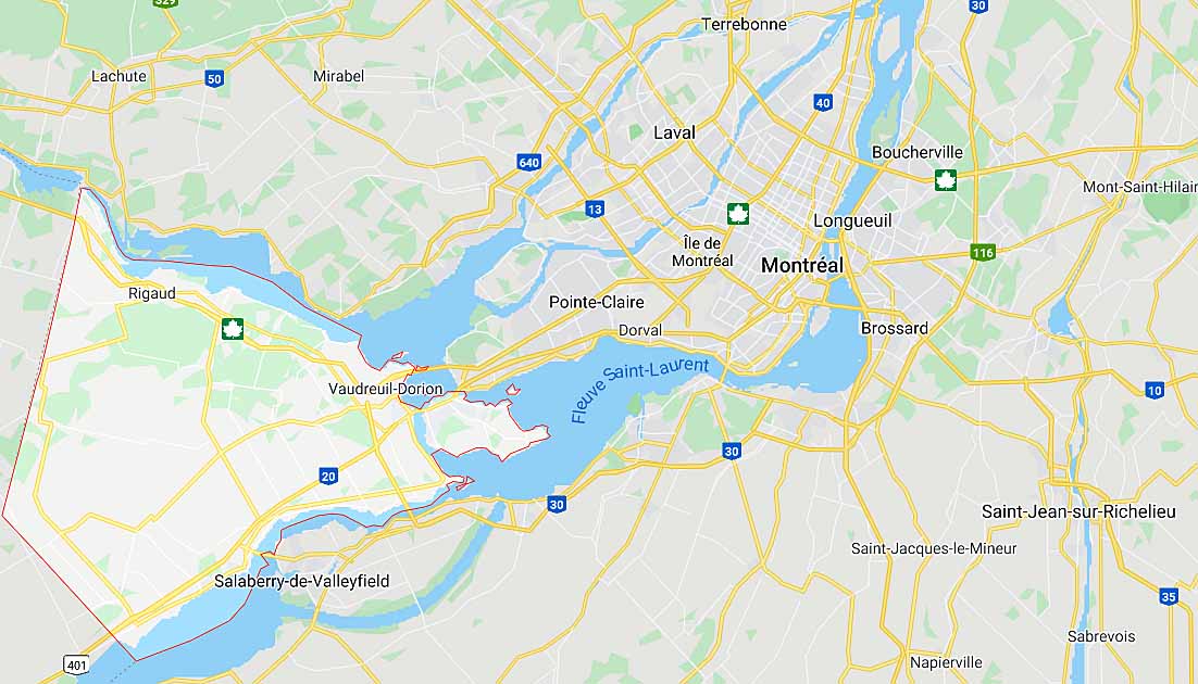 Google Map Montreal
